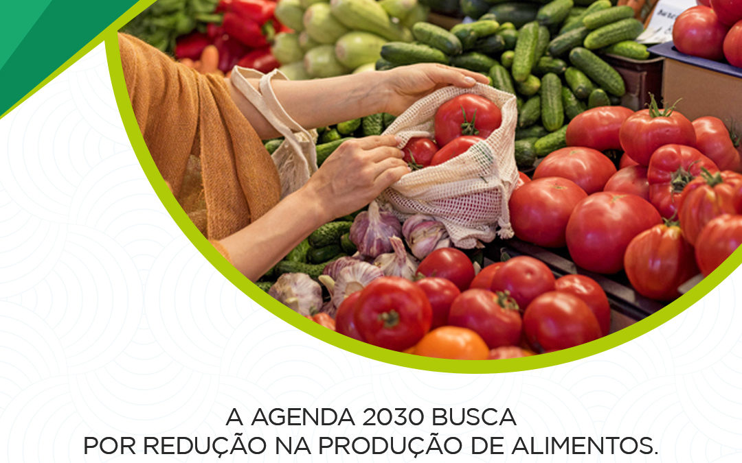A agenda 2030 busca por redução na produção de alimentos